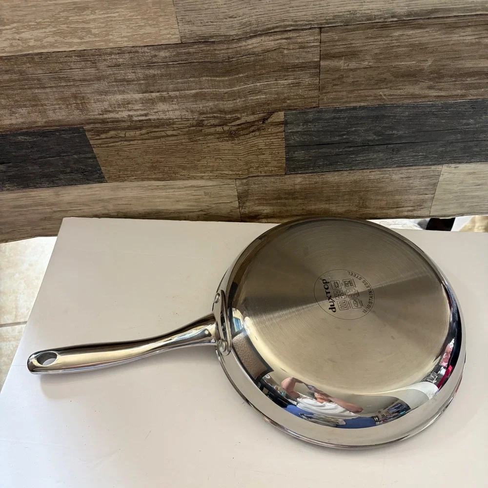 Duxtop 18/10 Stainless Steel Fry Pan Induction Ready Skillet Silver